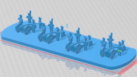 3mm French Foot Artillery