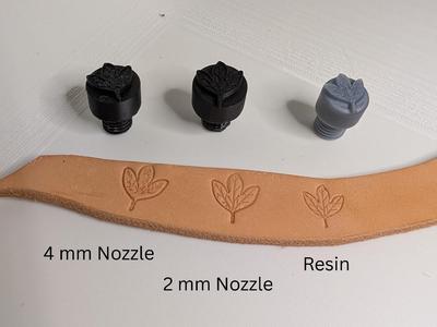 Sassafras Leaf Leather Stamp