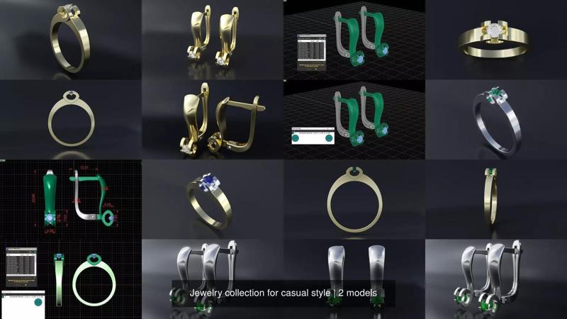 Jewelry collection for casual style