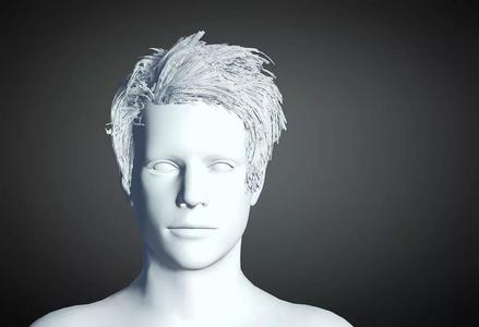 3D Hair style for Man 72 3D model
