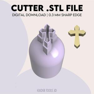Micro Cross Polymer Clay Cutter | STL Digital File