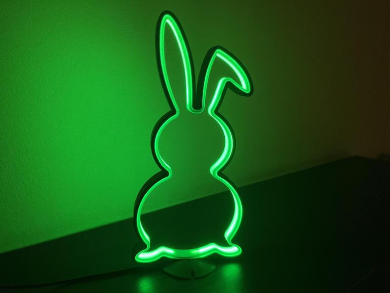 Easter Banny silhouette LED LIGHT