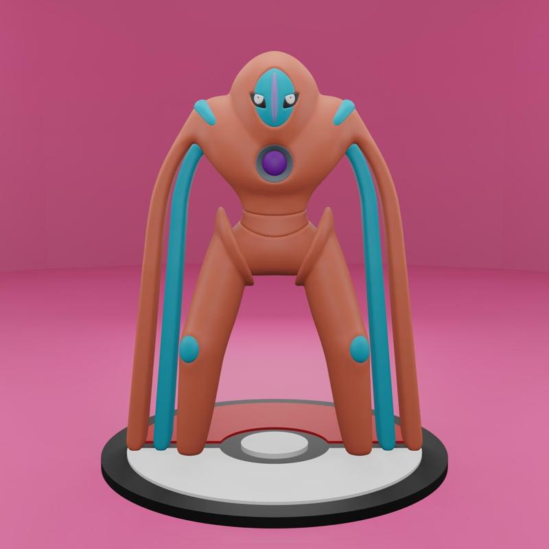 Pokemon No. 386 Deoxys (Defense Forme)