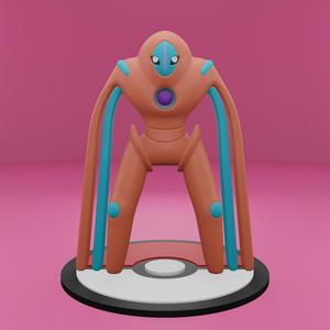 Pokemon No. 386 Deoxys (Defense Forme)