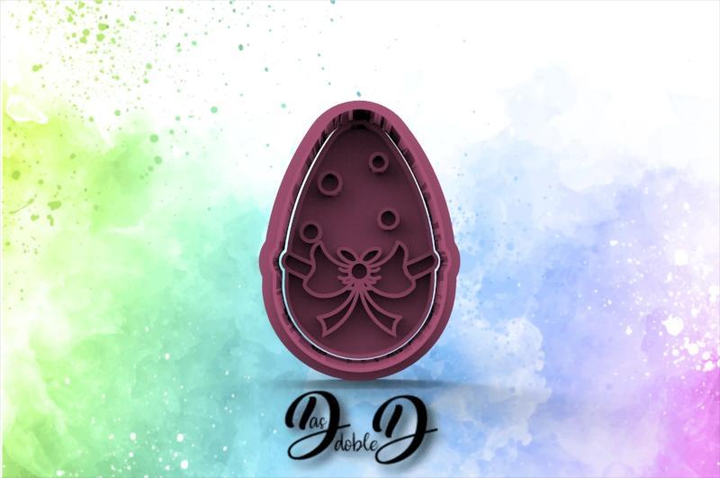 Easter Egg with ribbon cutter