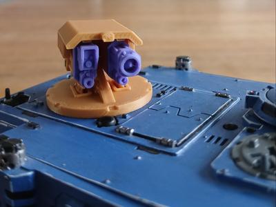 Proxy missile launcher and stormbolter for Rhino
