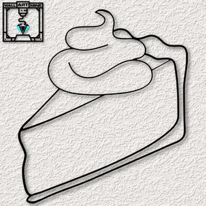 pumpkin pie wall art realistic food wall decor 2d art