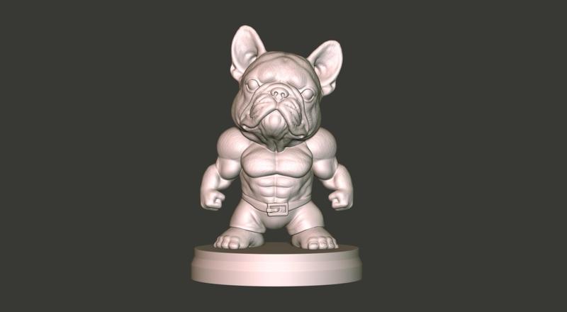 French Bulldog Hulk Chibi