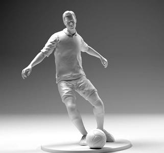 Footballer 02 Footstrike 03 Stl