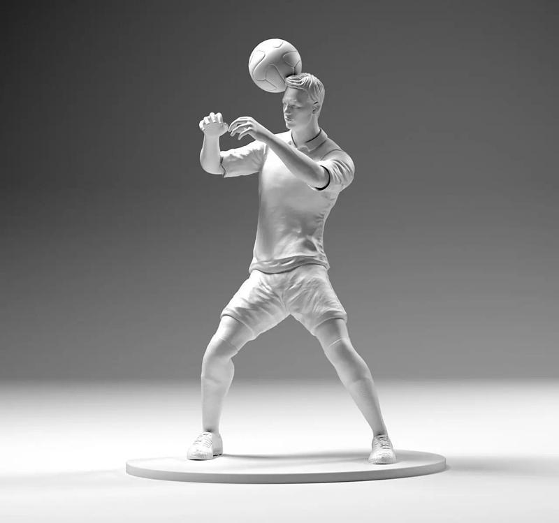 Footballer 02 Headstrike 03 Stl