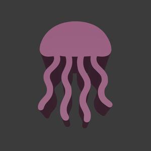 Jellyfish Meeple Silhouette – 3D Printable Game Token