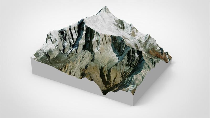 Mountain landscape Annapurna IV Himalayas Nepal