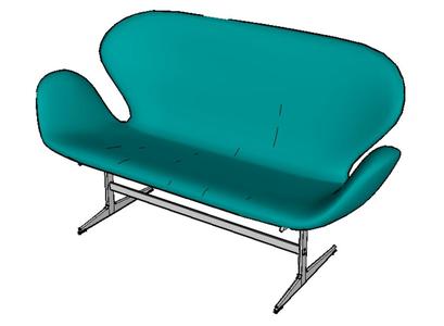 Fritz Hansen Swan Sofa. 