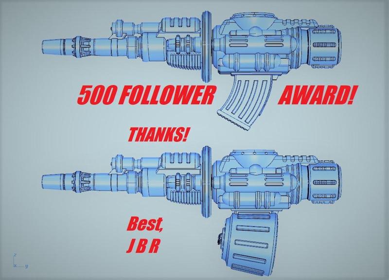 500 FOLLOWER AWARD!!!  Thanks!  Automatic Rifle Cannon For Questing Knights