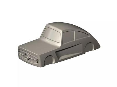 Side scroop Mercedes 300SL gullwing grille car sculpture decor