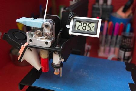 Digital thermometer addon for Printrbot Simple Metal