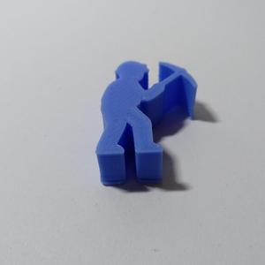 Miner Meeple Silhouette – 3D Printable Game Token