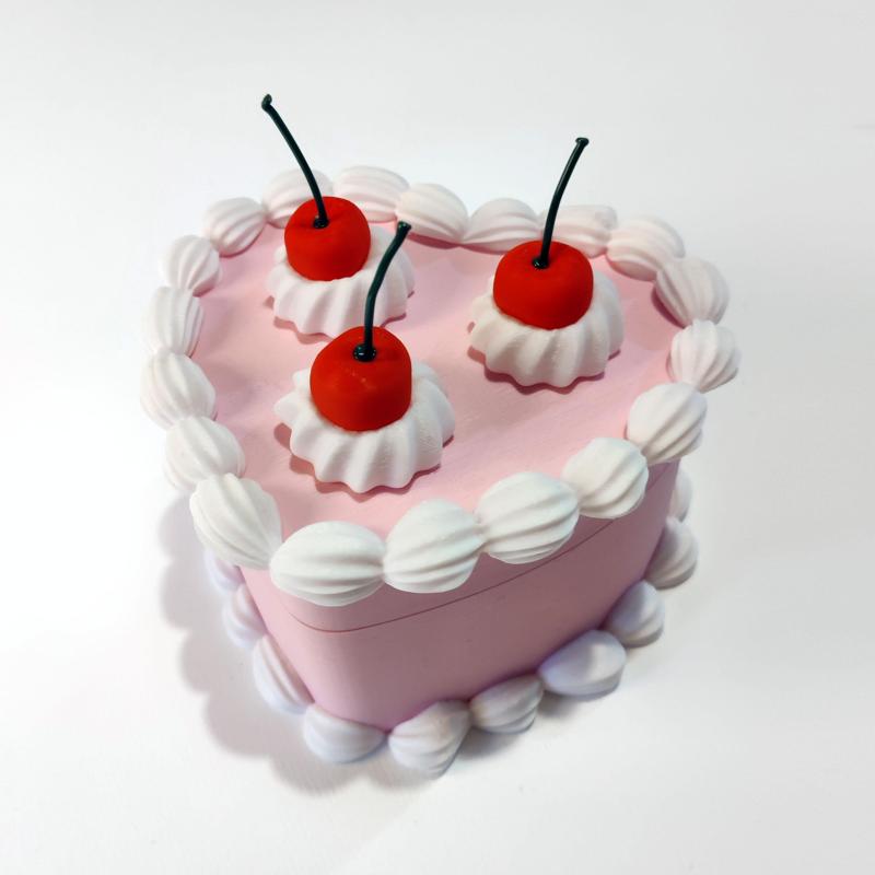 Heart-Shaped Fake Cake Gift Box or Jewelry Box