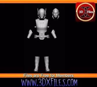Fourth Sister Inquisitor Armor - Star Wars Head Action Figure
