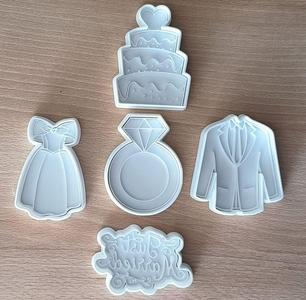 cookiecutters wedding set