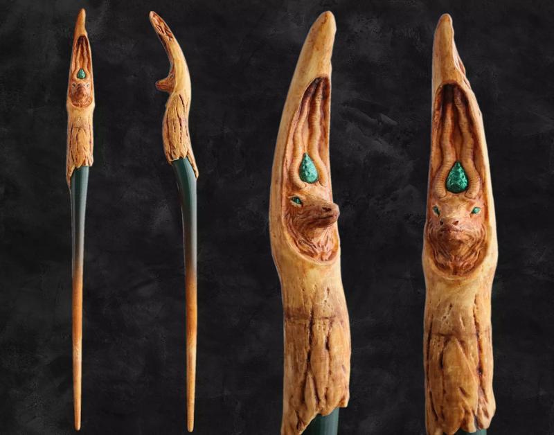 Elk Wood Wand - Spirit Animal