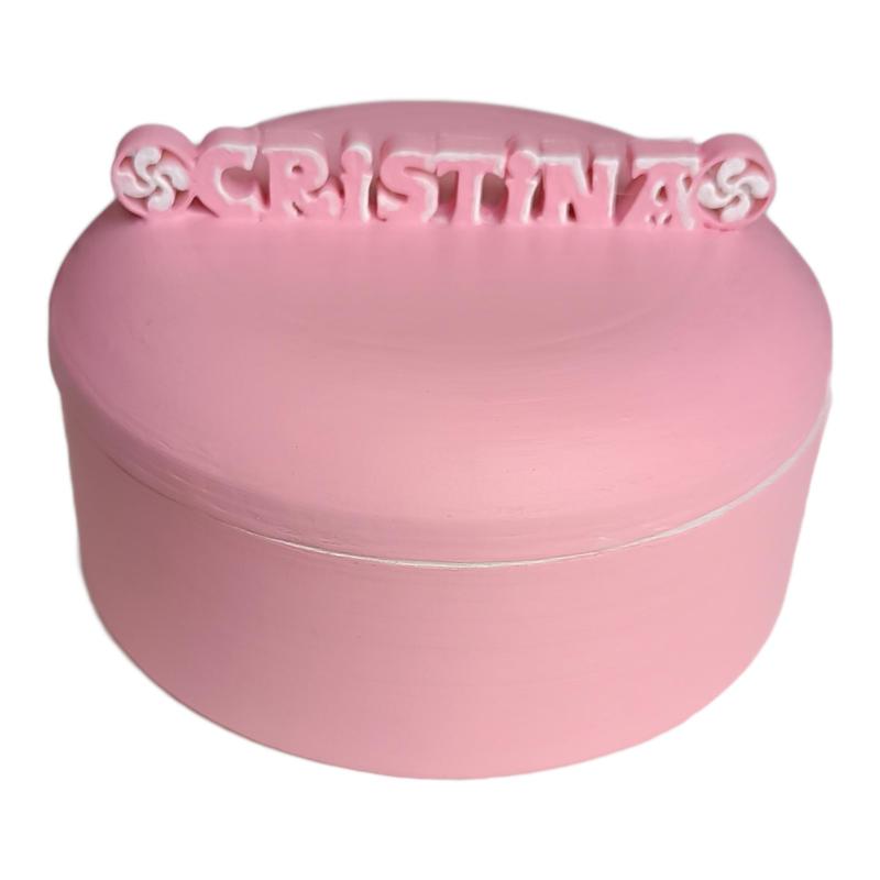 Personalized CRISTINA jewelry box with lauburus