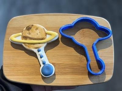 Saturn baby rattle cookie cutter