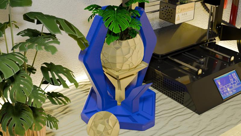 Football champagne Trophy