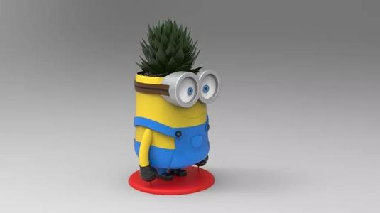 Minion Flower Pot for 3D print