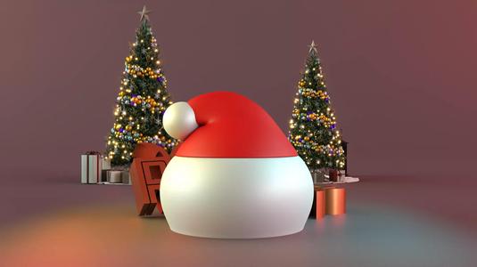 Santa Hat Lidded Bowl