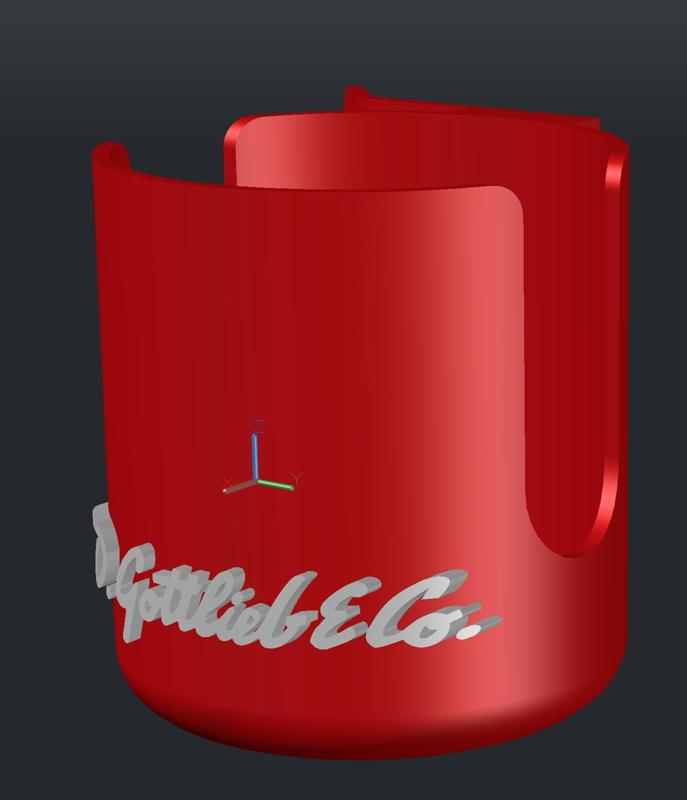 Bottle holder for Gottlieb's pinball