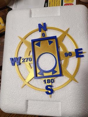 Large format compass rose