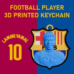 🔵🔴 Lamine Yamal 3D Printed Keychain | FC Barcelona Rising Star | STL Model ✨🔑⚽️
