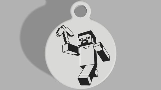Minecraft - Steve Keyring