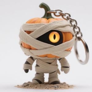 Pumpkin Mummy Doll