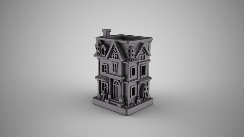 Halloween House Penholder