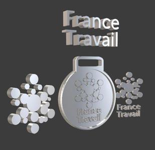 France travail logo medaille