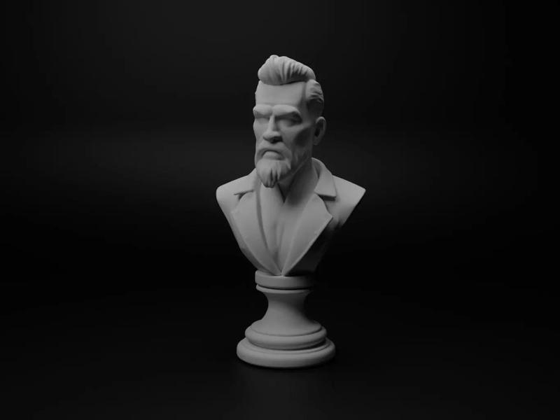 Tattoo Artist Bust Chess