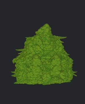 3D MARIJUANA BUD, 3D WEED, MARIJUANA, CANNABIS, CANNABIS, WEED BUD