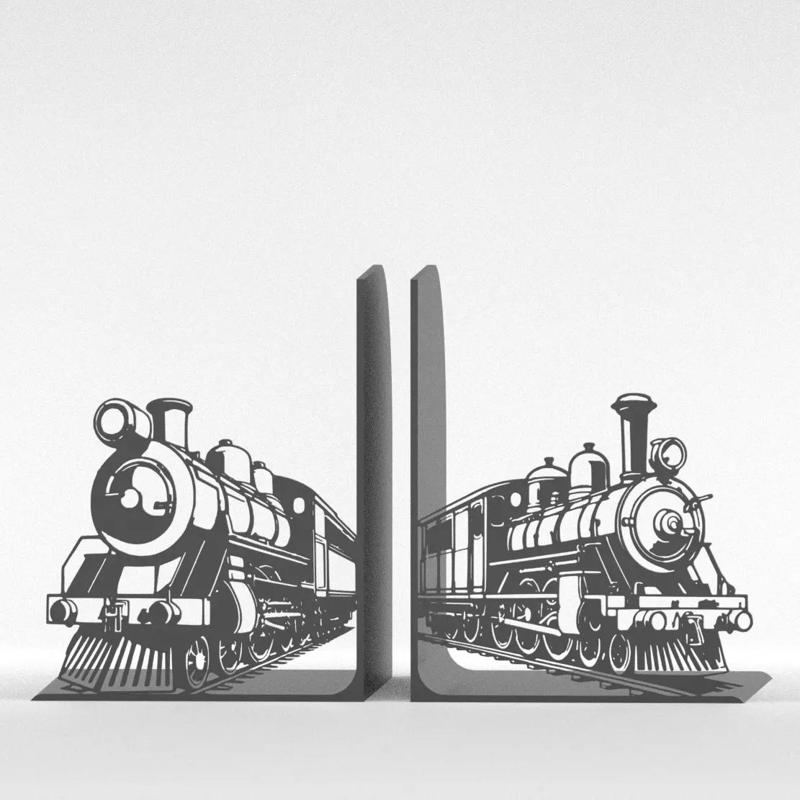 Old Trains Bookends