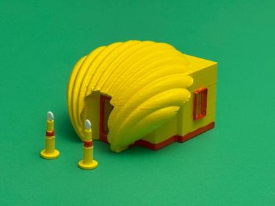 SHELL GAS STATION era 1921 1:87 HO SCALE
