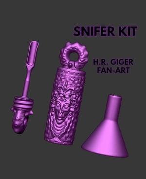 MINI SNIFFER CANISTER INHALER RESERVOIR - DEBBIE ALIEN - H.R. GIGER