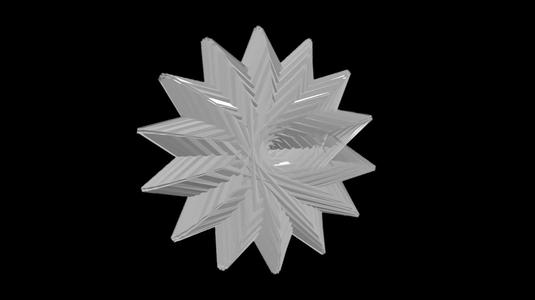 Star Bloom - Sacred Geometry Floral Torus 3D Model