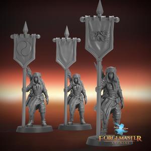 Pikemaiden Initiate Banner Set
