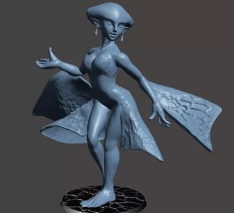 RUTO ZORA PRINCESS LEGEND OF ZELDA Ultra Detail STL 3D printing