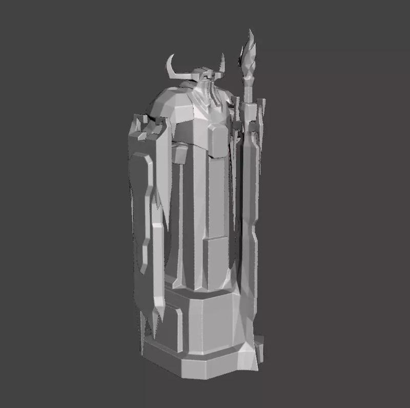 League of Legends ARAM Blue Turret 3D Model