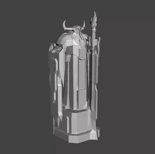League of Legends ARAM Blue Turret 3D Model