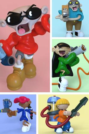 PACK 1-2-3-4 AND 5- KND-KIDS NEXT DOOR - PARTS AND COMPLETE