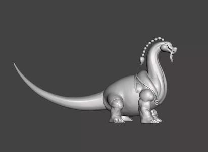 Queen the Plague Brachiosaurus form 3D Model