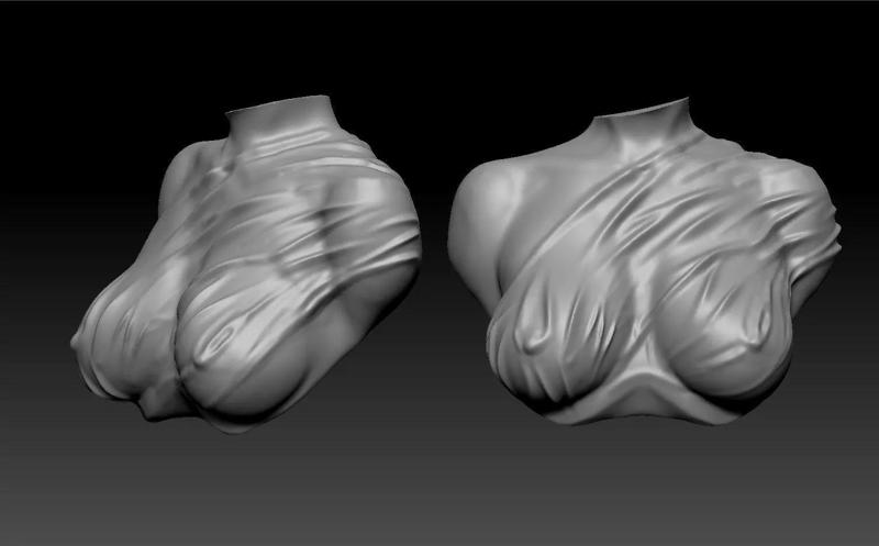 Wet Clothing women sculpture